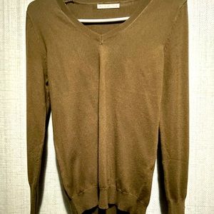 Brown V neck sweater